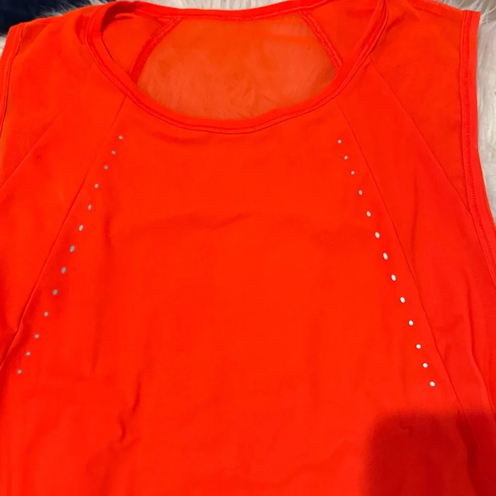 Lululemon Sculpt Tank Top in Solar Orange Sz 8 - Picture 9 of 11